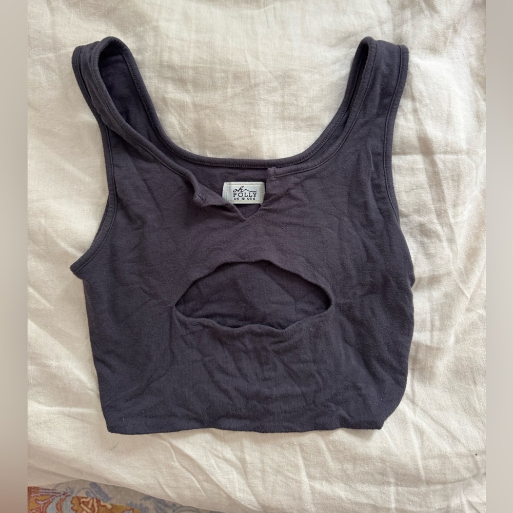 Oh Polly Black Tank Top